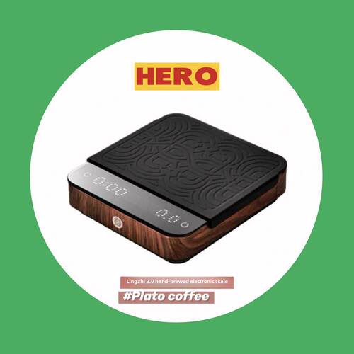 Hero灵智咖啡电子秤手冲秤家用厨房智能秤可充电计时意式咖啡称重