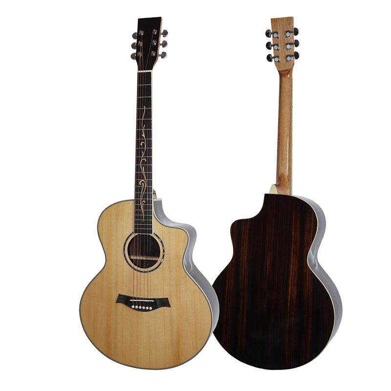 吉他民谣吉他工厂吉他直供41寸云杉玫瑰木JF桶单板哑光民谣guitar