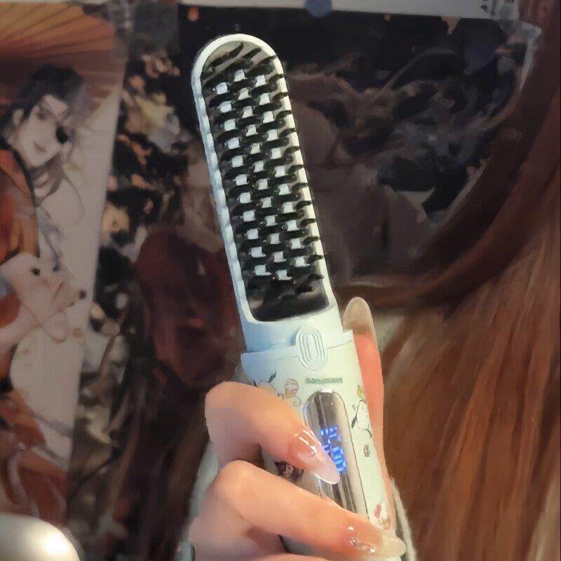 直发梳无线可携式负离子不伤发直卷两用梳子女士专用防静电直发器