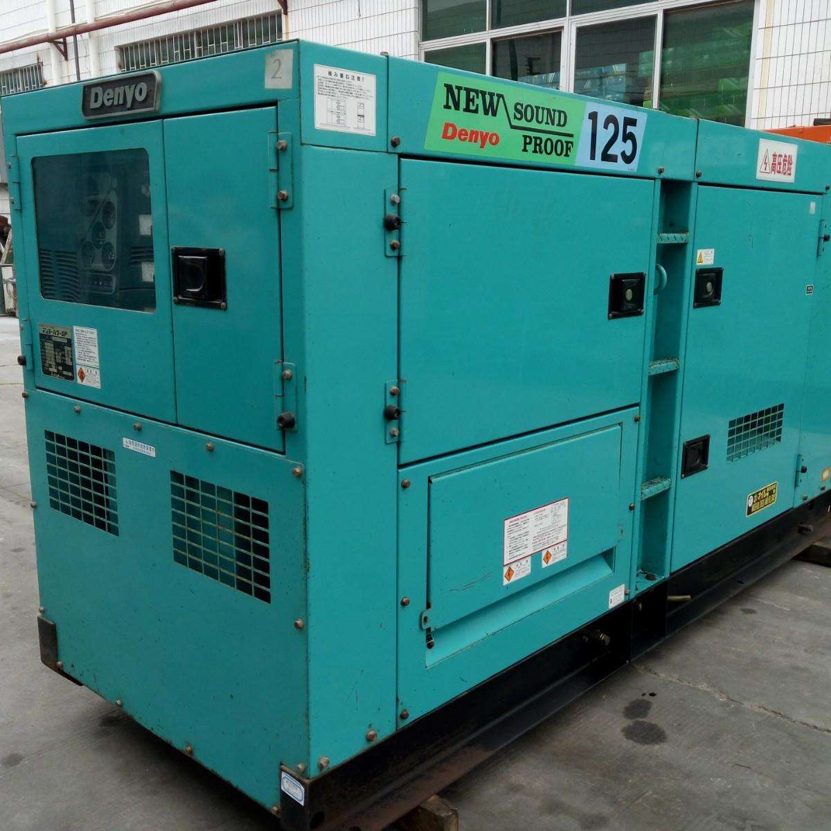 DENYO电友DCA125SP柴油发电机组80kw低噪音无刷发电机 厂家直销