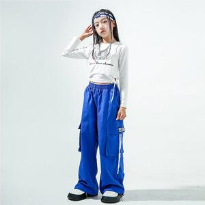 爵士舞装女童jazz童露脐舞蹈走秀演出服Pi9qIt8B服儿h舞iphop街练