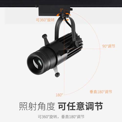 切光灯LED射灯展博物馆字画灯方形图案灯可调酒吧舞台艺术聚光灯