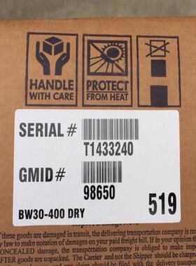 美国膜/膜BW0PRO-400大通量反渗透RO膜现货供应