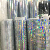 透明印花幻彩tpu膜 镭射TPU膜 手袋箱包面料 多种样式 厂家直销