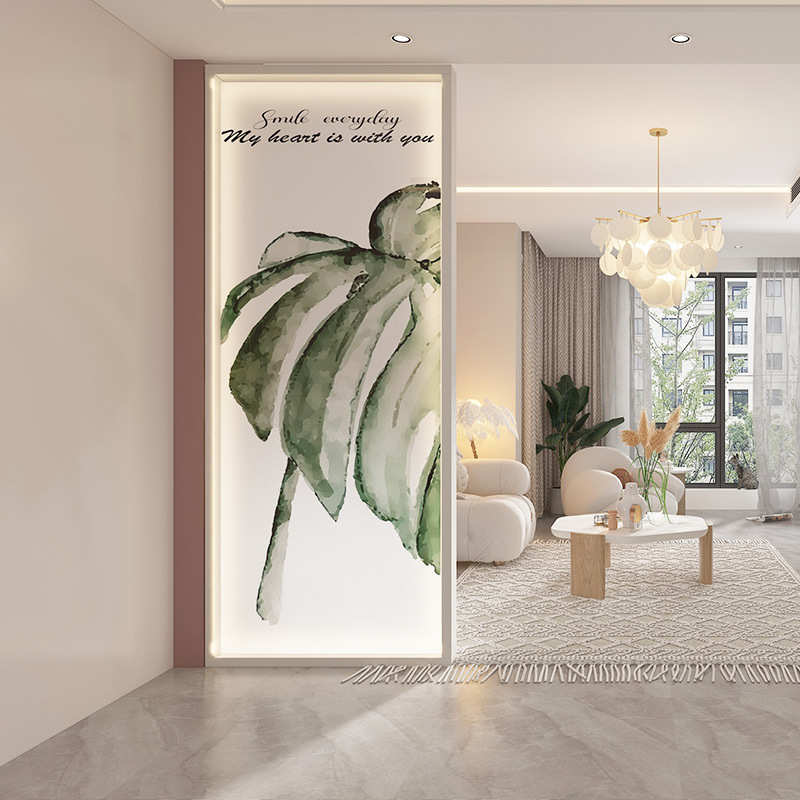 轻奢现代玄关隔断屏风客厅简约实木进门客厅遮挡卫生间入户正对门