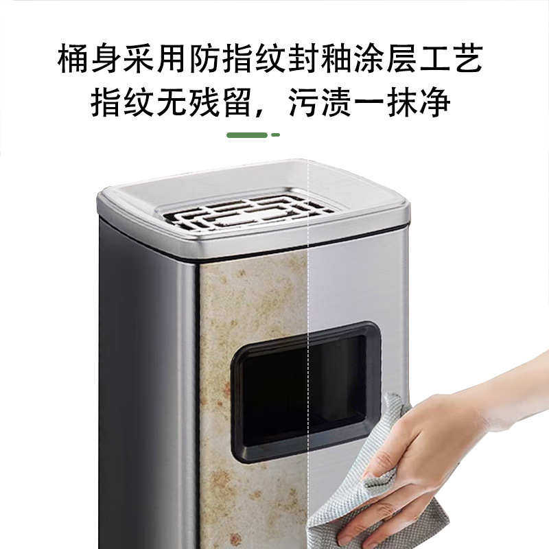 商用不锈钢垃圾桶酒店大厅带烟灰缸丽格桶带烟灰缸分类座地烟灰筒