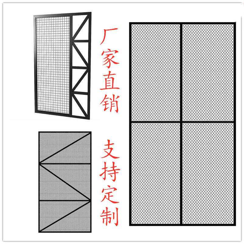 铁艺工业风屏风隔断吊顶镂空玄关客厅办公室酒吧装饰创意网格
