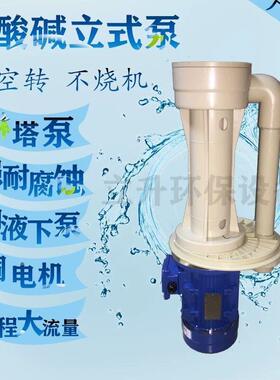 立式泵耐酸碱液下喷淋塔化工泵脱ECG硝塔水泵槽内酸液下耐碱防腐
