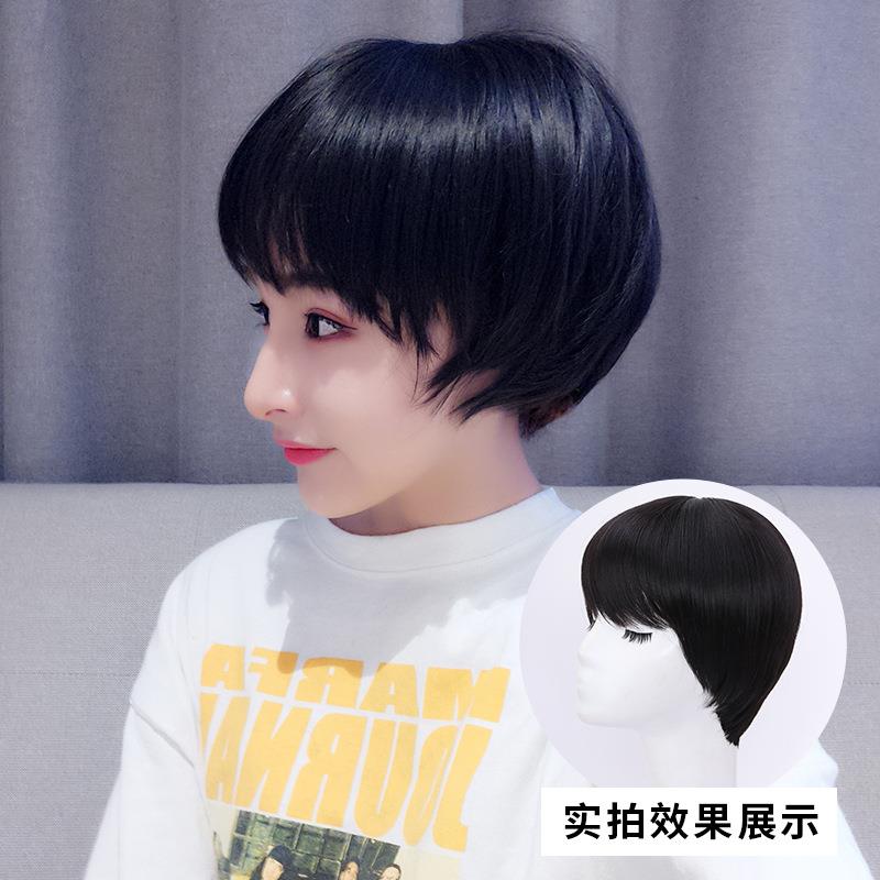 新款直销假发女短发帅气波波头锁骨发网红可爱圆脸修颜蓬松自然整
