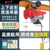 微型电动吊车220V跑车家用小型吊机1吨行车升降机移动航吊起重机