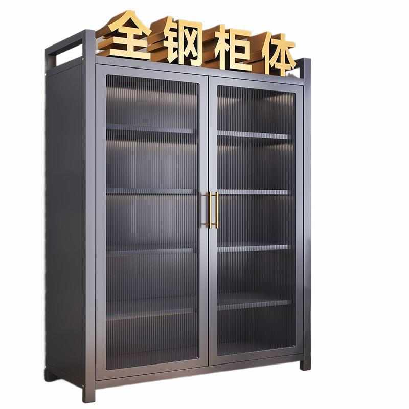 厨房置物架落地多层收纳柜对开门储物柜防尘杂物柜靠墙一体餐边柜