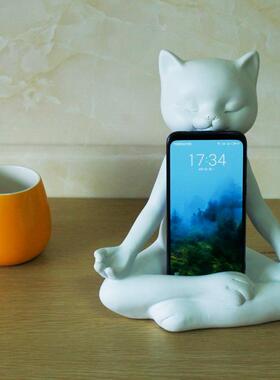 厂家直销创意手咪JDT机架瑜伽猫装摆件客厅玄关电视柜现家代居饰