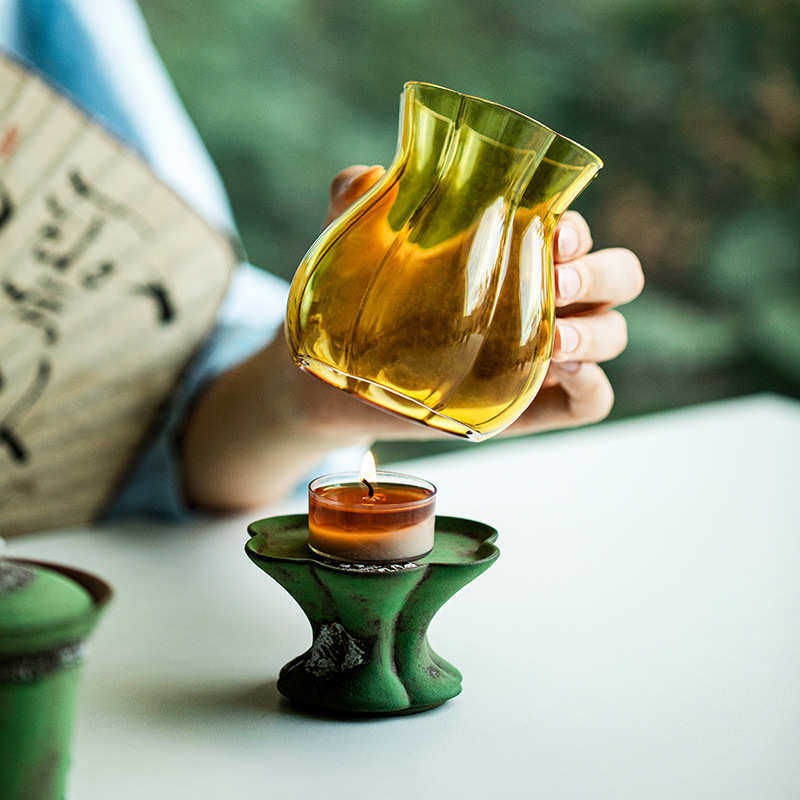 昌朴居老岩泥湖绿梅花锔钉灯具中式茶台配件烛台茶道摆件家用底座,餐饮具,茶具礼盒,淘宝优惠券,粉丝福利购,淘宝优惠卷