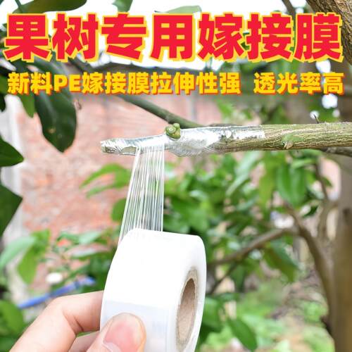 嫁接膜专用膜PE无需打结薄膜自粘式园林果树嫁接胶可调节农用薄膜