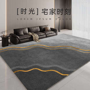 轻奢高级感茶几毯家用卧室床边毯房间免打理地垫 地毯客厅2025新款