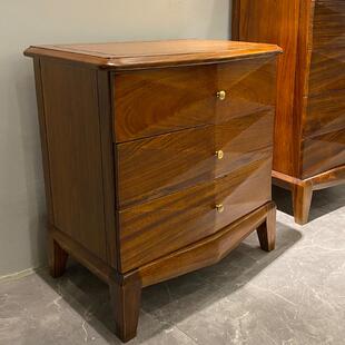 简约现代乌金实木斗柜高档客餐厅房间家具美式 三四五斗收纳储物柜