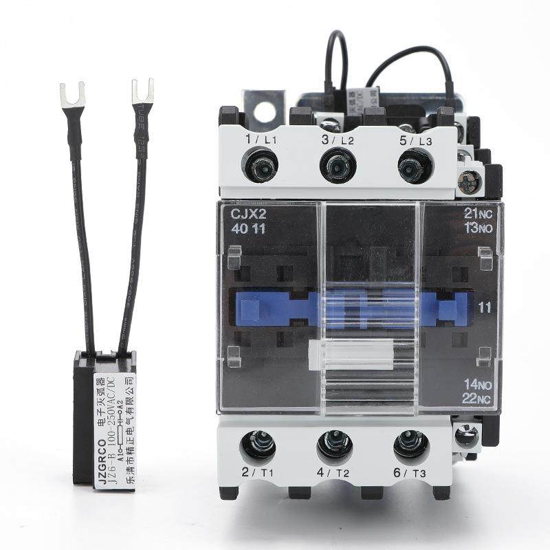 音节触能加强版CJX2静-4011交流接器DBY配JZ6-B电子灭弧器202v/38