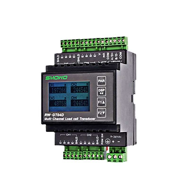 厂家直销 导轨式多路网络接口变送器RW-GT04D 重量变送器485 CAN