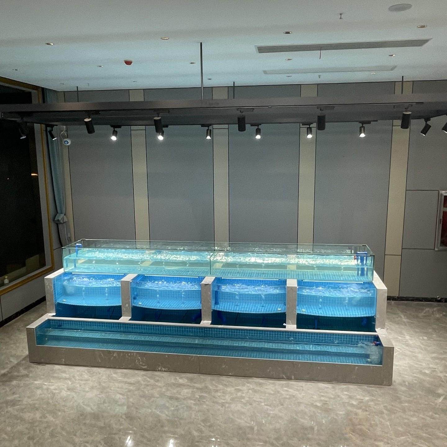 饭店海鲜池移动制冷海鲜缸商用一体超市鱼缸水产玻璃缸鱼缸贝类缸
