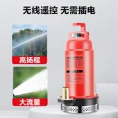 才勇充车电式 遥流潜水泵家控用洗农用浇菜户直外无线EOT锂电池抽