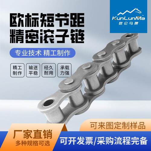 传动链条单排双排三排32B/40B/48B工业滚子厂家传动链厂家