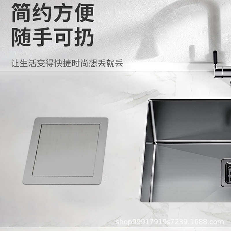 304不锈钢嵌入式垃圾桶盖子台面垃圾投递口暗装垃圾桶工装一体式,家庭/个人清洁工具,垃圾桶,淘宝优惠券,粉丝福利购,淘宝优惠卷