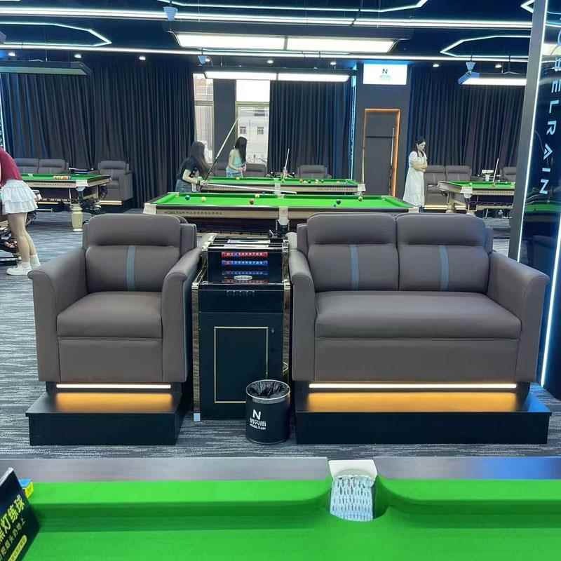 需定制定制高端台球厅专用沙发观球座椅台球室房休息区沙发单人茶