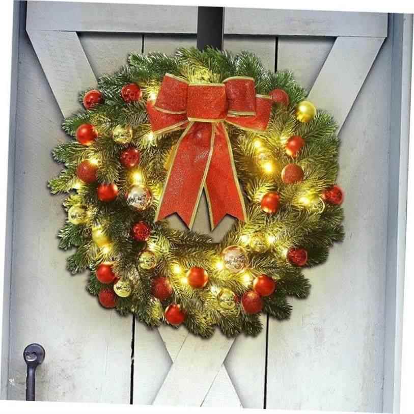 Christmas wreath 30/50cm Christmas decorations arrangement - 实物图