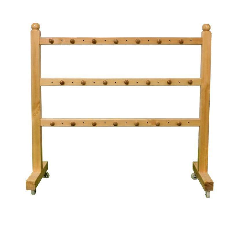 佰尔斯幼儿园木质毛巾架儿童收纳架松木40挂钩