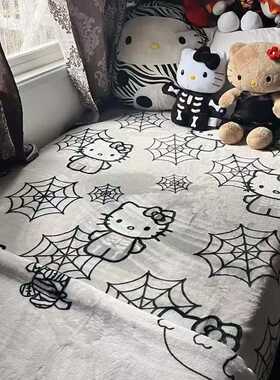 万圣节小法兰床单沙发毯被子沙发午睡毯圣诞节工厂绒毯卡通毯