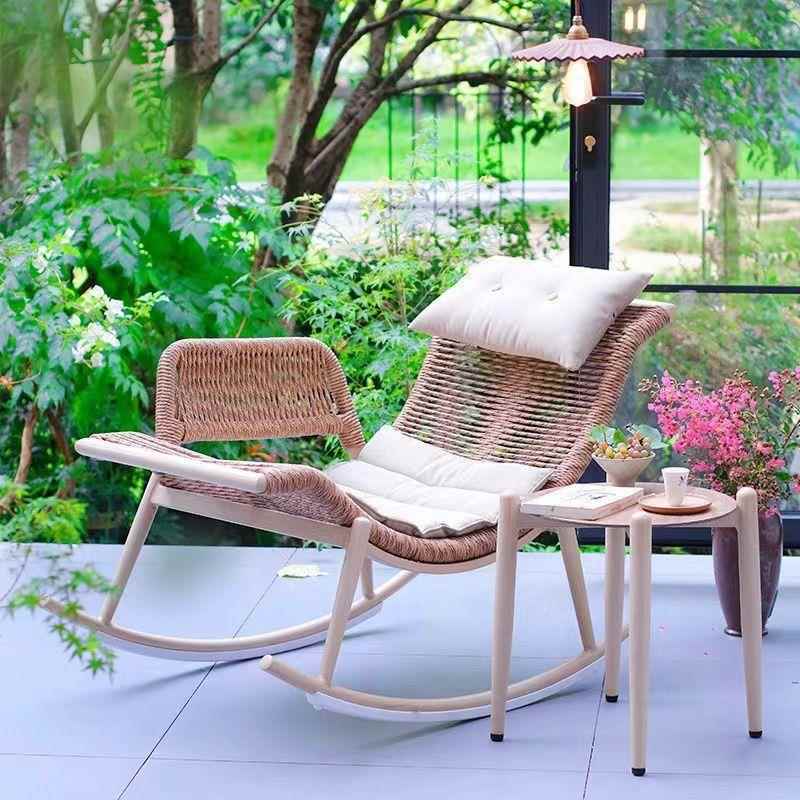 户外摇椅NNZ躺摇椅成人家椅用客厅懒人休闲椅阳台单人藤院庭复古