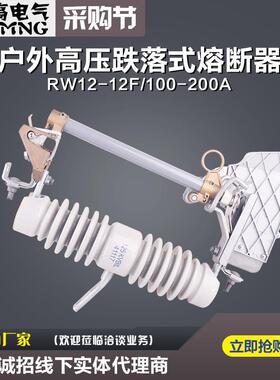 铭高电气RW12-12F/100A-200A户外高压跌落式熔断器令克开关型号全