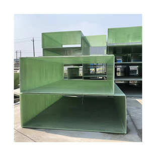 可缠绕风管管道玻璃钢矩形 带法方兰连接成型糊玻璃钢手可通风管