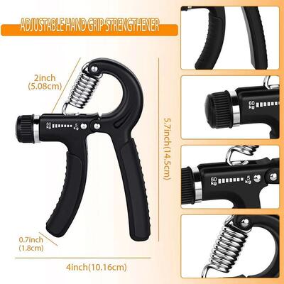 5-60Kg Adjustable Grip Strength Trainer with Finger Exercise