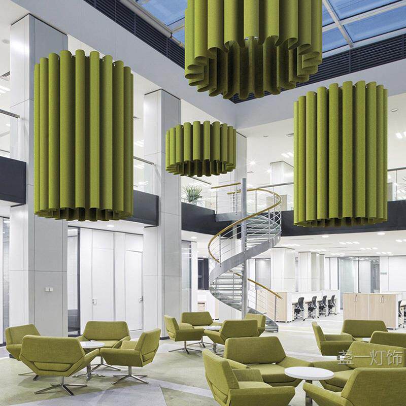 国外设计现代毛毡吸音时尚吊灯 酒店售楼部客厅餐厅商场吊灯