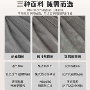 奶油风沙发客厅小户型多功能折叠沙发床双人三人卧室一体两用单人