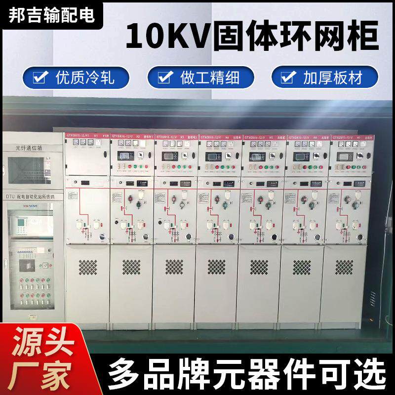 厂家10kv固体环网柜高压进出线固体绝缘充气柜金属封闭负荷开关柜