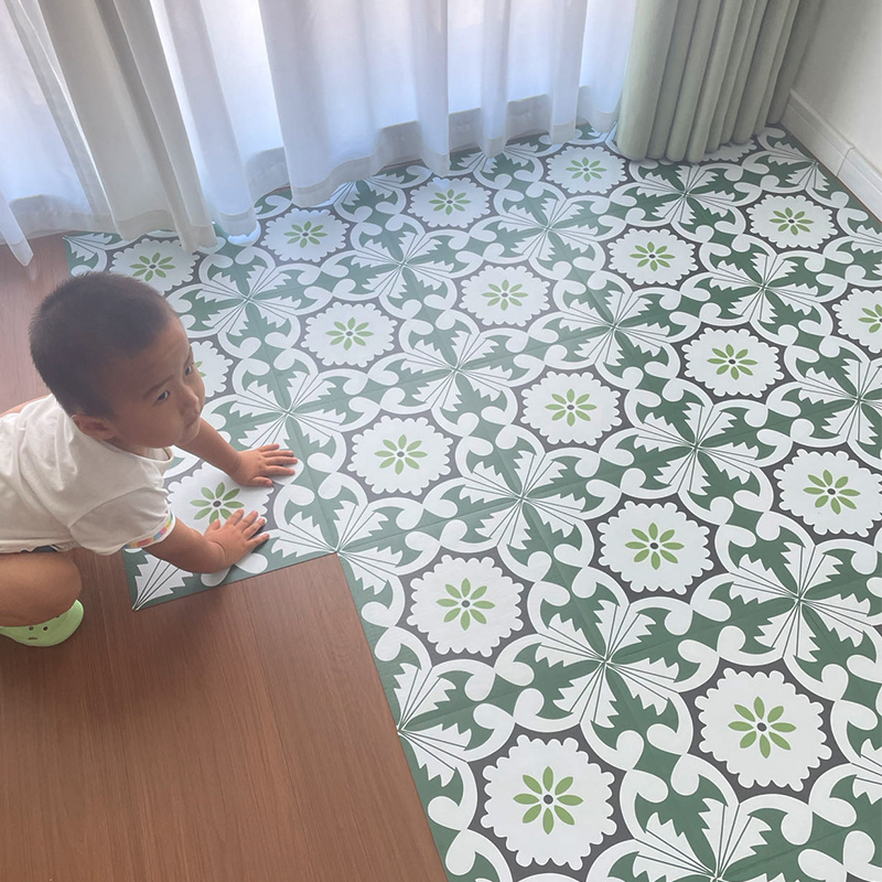 PVC地板贴自粘防滑耐磨地板革石塑胶走廊厨房阳台防水泥地面铺垫