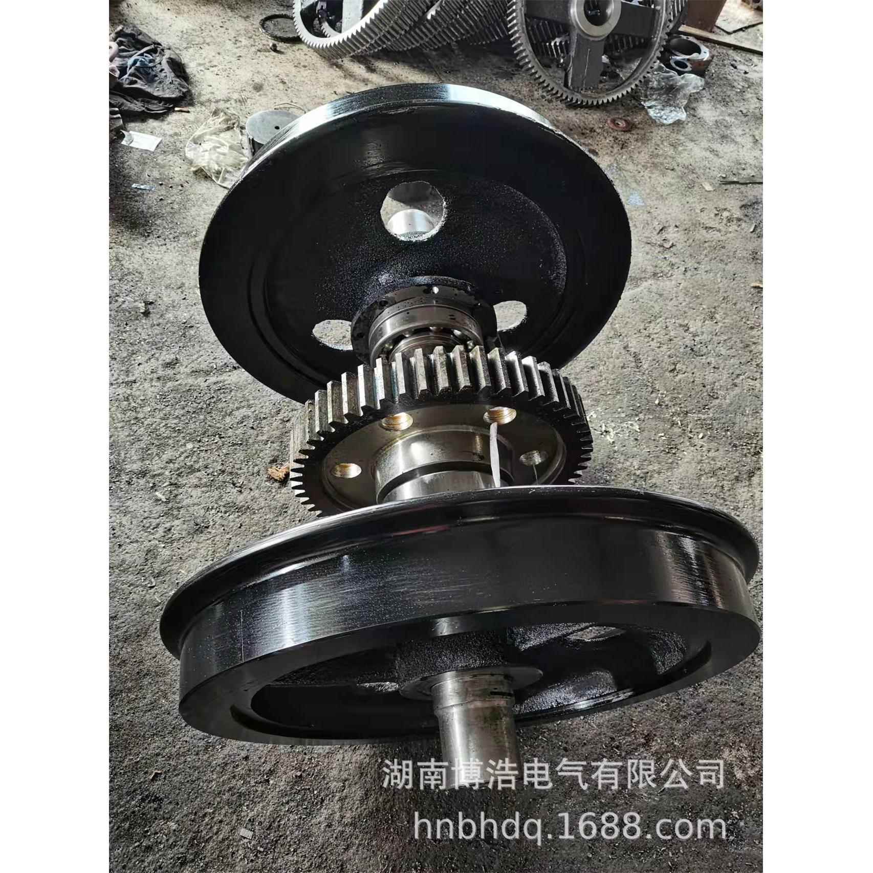 矿用电机车配件5EB.002机车轮对总成 轴承座 齿轮 ZQ-4电机 电枢