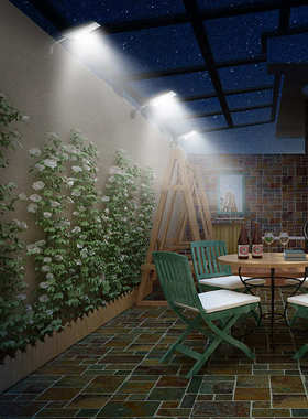 太阳能灯家用18led户外灯防水人体感应灯壁灯过道农村庭院灯