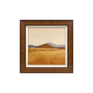 远山法式复古风景餐厅装饰画中古风艺术玄关卧室挂画小众壁画