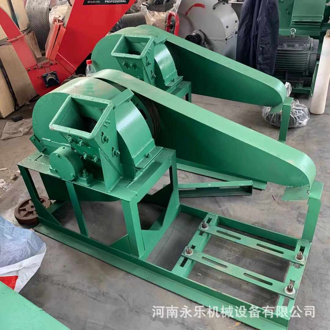 树枝破碎机 盘式木桩竹子粉削片机刨花机 湿木材带树叶粉碎机