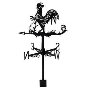 万圣节风向标女巫金属摆件庭院挂件不锈钢喷漆装 饰田园风格