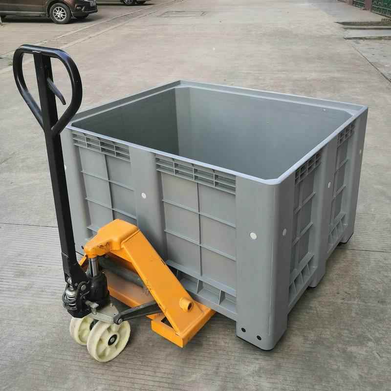 物流卡板箱运输卡板箱叉车卡板箱大型水果蔬菜塑料周转箱托盘胶箱