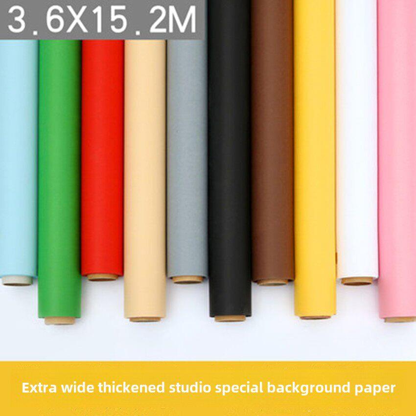加宽纯彩色背景纸照片工作室6D工作室照片单色背景剪纸超大3.6X15