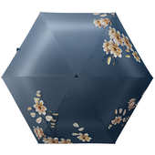 太阳城五折典雅花伞黑胶超轻防晒遮阳迷你新中式 S5450QB41