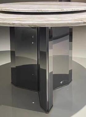 岩现锈代餐简约板桌腿支KLB架底座台桌钢架不钢镜面桌腿五金桌腿