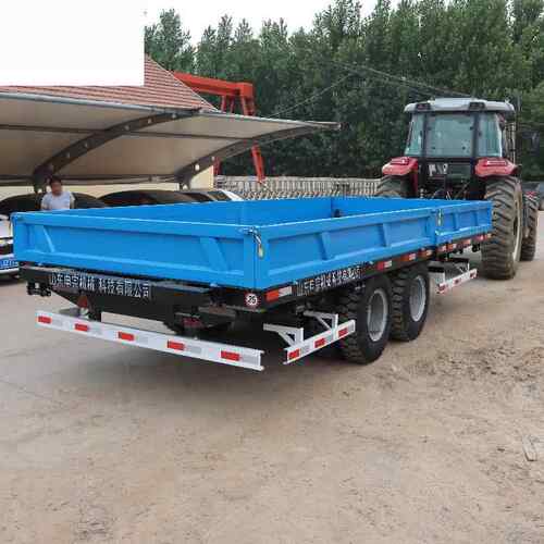 9机吨平拖板拖车DUP拖托拉机运输车托盘车挂车运输组农机盘车