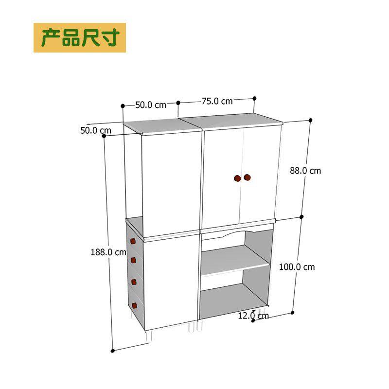 儿童全实木榉木衣柜小户型简约组合收纳储物柜斗柜家用卧室衣橱柜
