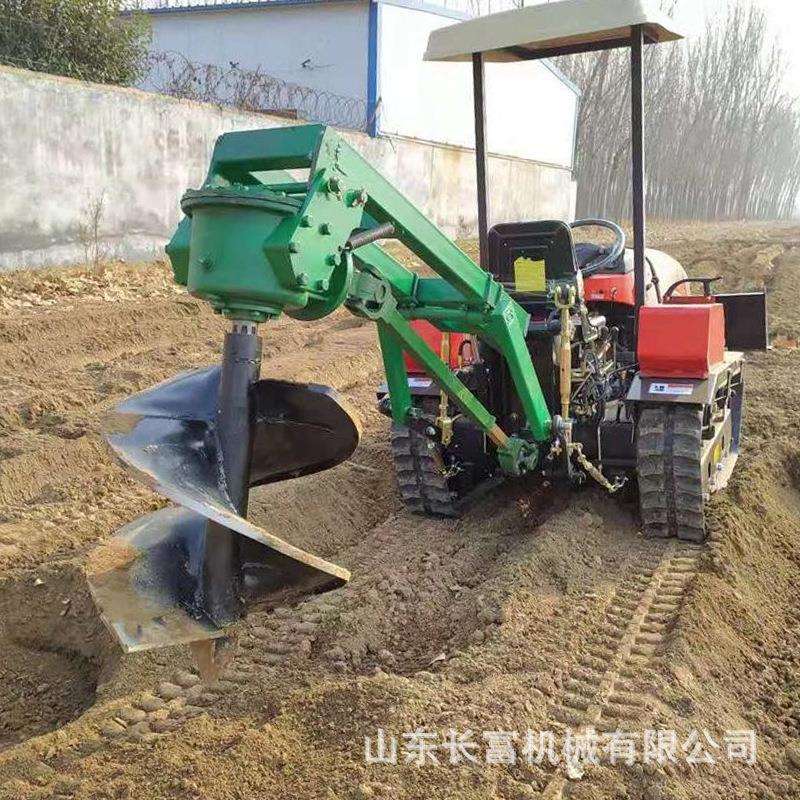 悬挂式自动挖坑机果树打桩孔机植树埋桩电线杆自动钻洞机